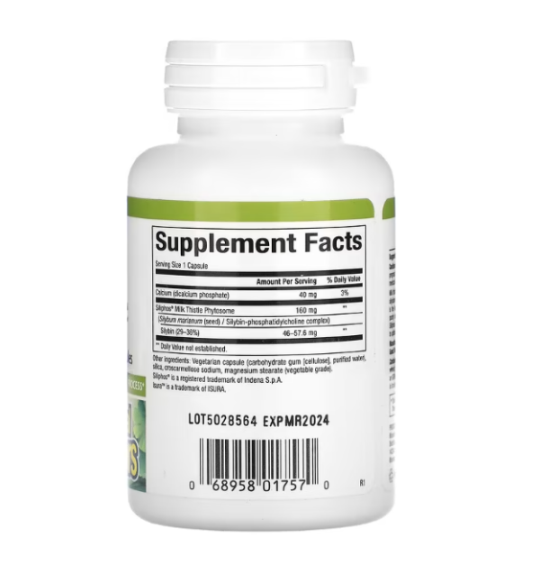 Natural Factors, Siliphos Phytosome, Milk Thistle, 160 mg, 60 Veggie Caps