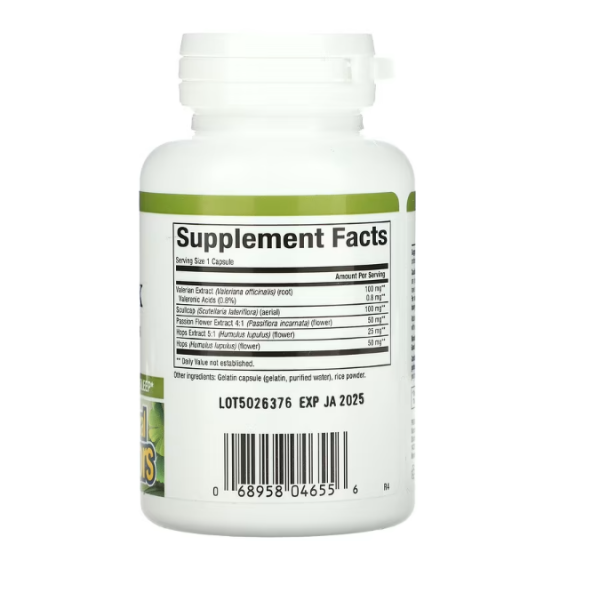 Natural Factors, Sleep Relax with Valerian & Hops, 90 Capsules
