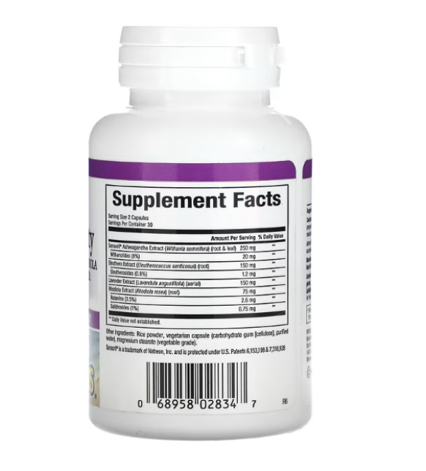 Natural Factors, Stress-Relax, Adrenal Serenity, 60 Vegetarian Capsules