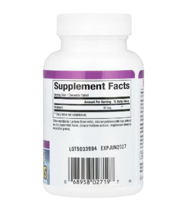 Natural Factors, Stress-Relax, Melatonin, 10 mg, 60 Chewable Tablets
