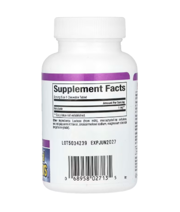 Natural Factors, Stress-Relax, Melatonin, 1 mg, 90 Chewable Tablets