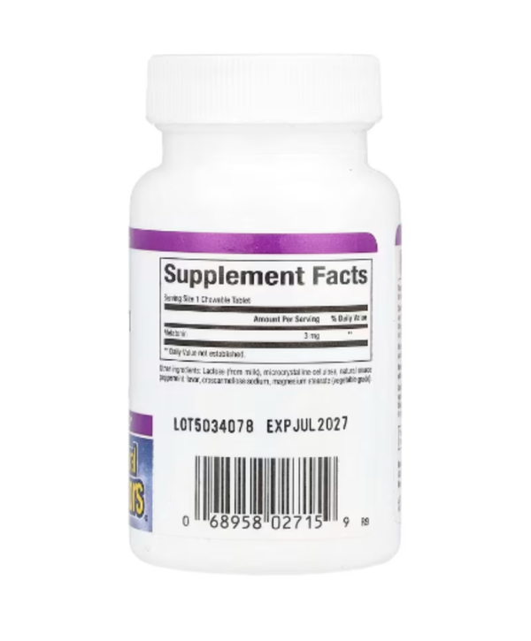 Natural Factors, Stress-Relax®, Melatonin, 3 mg, 90 Chewable Tablets