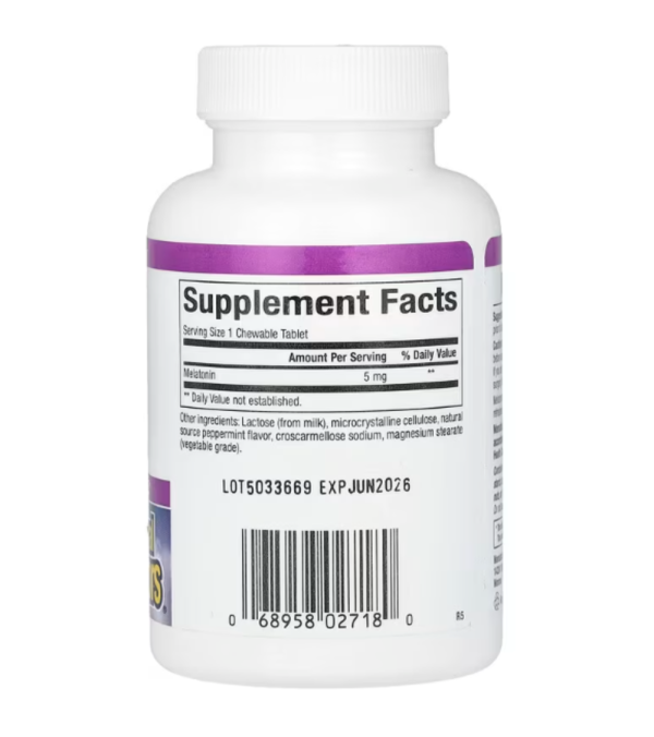 Natural Factors, Stress-Relax, Melatonin, 5 mg, 180 Chewable Tablets