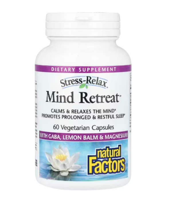 Natural Factors, Stress-Relax, Mind Retreat, 60 Vegetarian Capsules