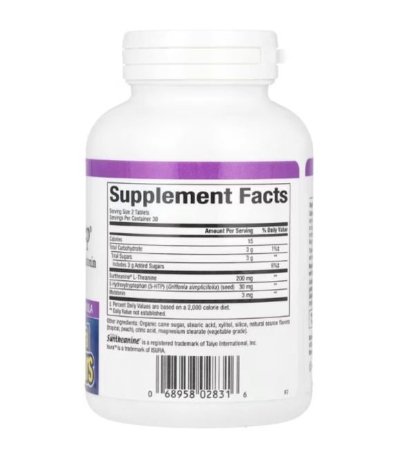 Natural Factors, Stress-Relax, Tranquil Sleep, 60 Chewable Tablets