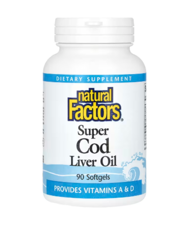 Natural Factors, Super Cod Liver Oil, 90 Softgels
