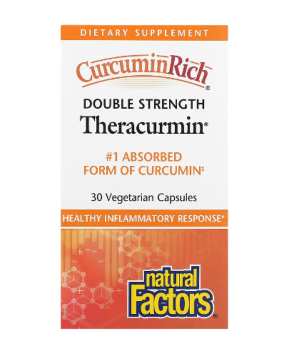 Natural Factors, Theracurmin, Double Strength, 30 Vegetarian Capsules