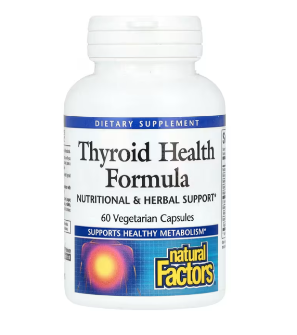 Natural Factors, Thyroid Health Formula, 60 Vegetarian Capsules