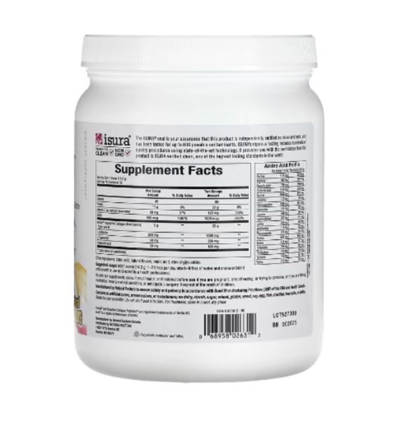 Natural Factors, Total Body Collagen, Bioactive Peptides, Orange, 100 mg, 1 lb 1 oz (500 g)