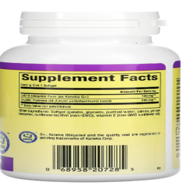 Natural Factors, Ubiquinol, Active CoQ10, 100 mg, 120 Softgels