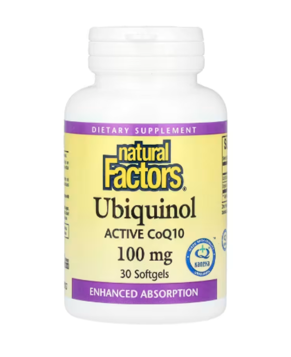 Natural Factors, Ubiquinol, Active CoQ10, 100 mg, 30 Softgels