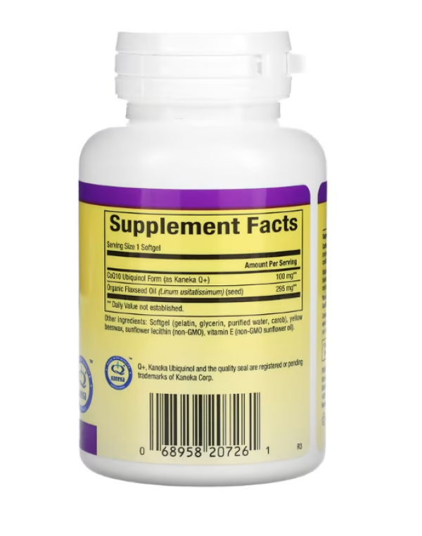 Natural Factors, Ubiquinol, Active CoQ10, 100 mg, 60 Softgels