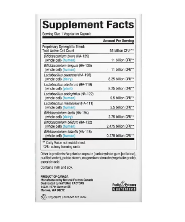 Natural Factors, Ultimate Probiotic, Critical Care, 55 Billion, 30 Vegetarian Capsules