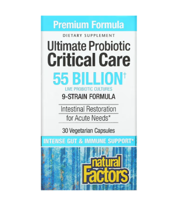 Natural Factors, Ultimate Probiotic, Critical Care, 55 Billion, 30 Vegetarian Capsules