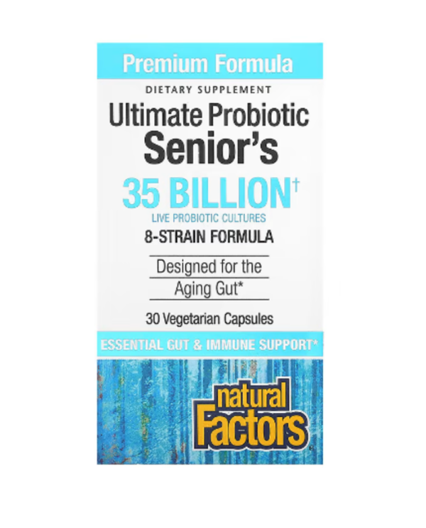 Natural Factors, Ultimate Probiotic, Senior's, 35 Billion CFUs, 30 Vegetarian Capsules