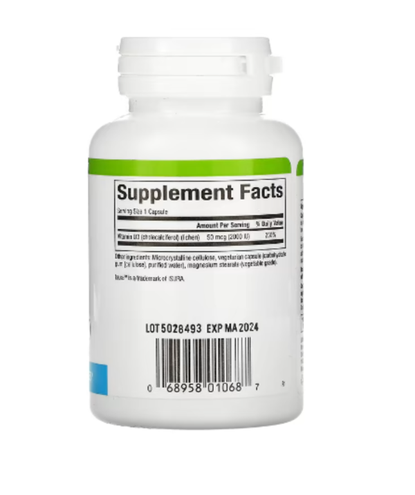 Natural Factors, Vegan Vitamin D3, 50 mcg (2,000 IU), 90 Vegetarian Capsules