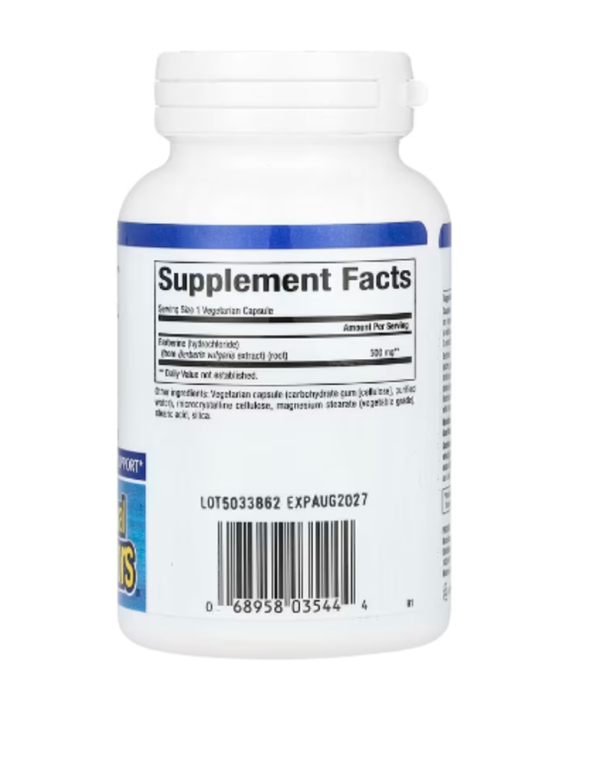 Natural Factors, WellBetX Berberine, 500 mg, 60 Vegetarian Capsules