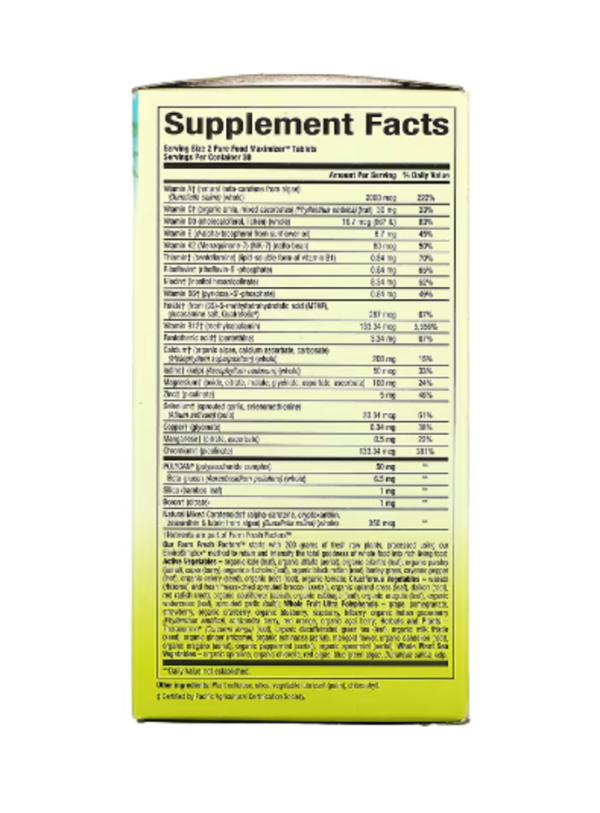 Natural Factors, Whole Earth & Sea, Bone Structure Multivitamin & Mineral, Calcium & Magnesium, 60 Tablets