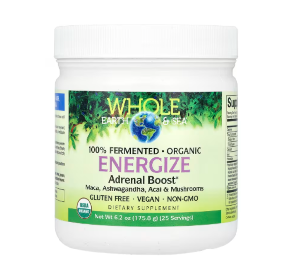 Natural Factors, Whole Earth & Sea, Energize Adrenal Boost, 6.2 oz (175.8 g)