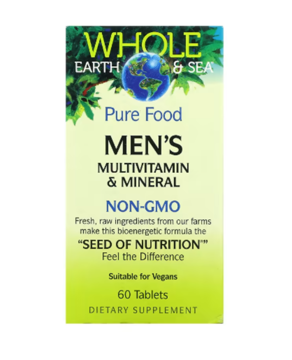 Natural Factors, Whole Earth & Sea, Men's Multivitamin & Mineral, 60 Tablets