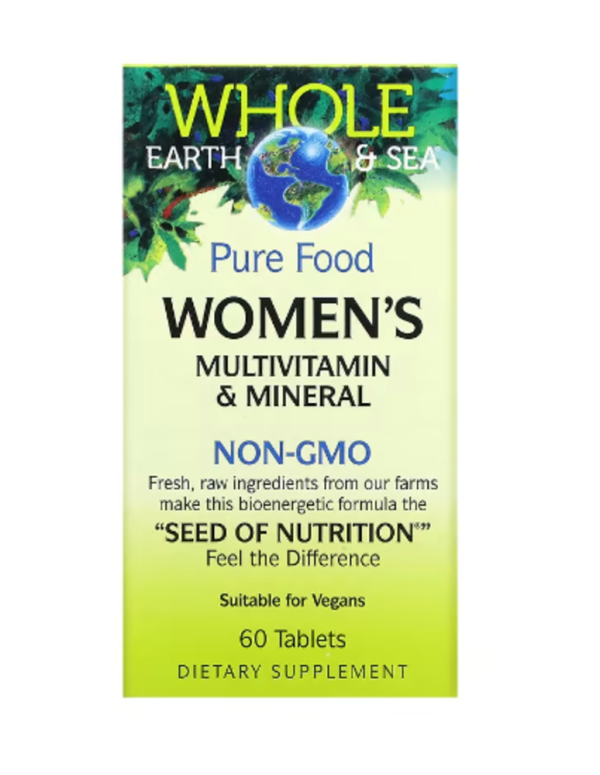 Natural Factors, Whole Earth & Sea, Women's Multivitamin & Mineral, 60 Tablets