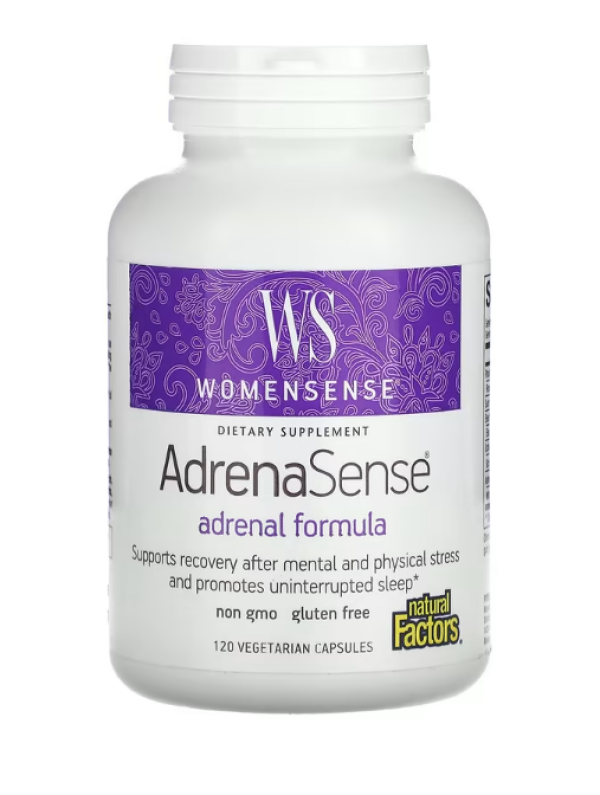Natural Factors, WomenSense, AdrenaSense, Adrenal Formula, 120 Vegetarian Capsules