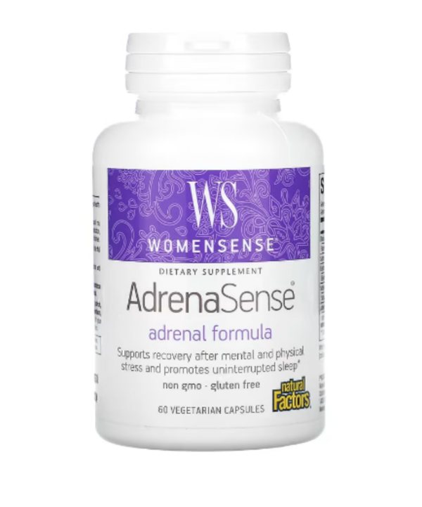 Natural Factors, Womensense, AdrenaSense, Adrenal Formula, 60 Vegetarian Capsules
