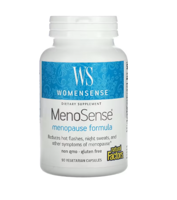 Natural Factors, WomenSense, MenoSense, Menopause Formula, 90 Vegetarian Capsules