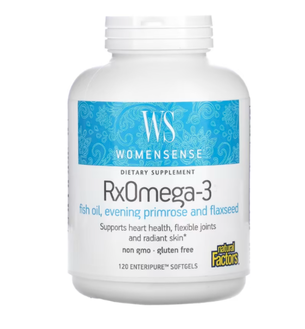 Natural Factors, WomenSense, RxOmega-3, 120 Enteripure Softgels