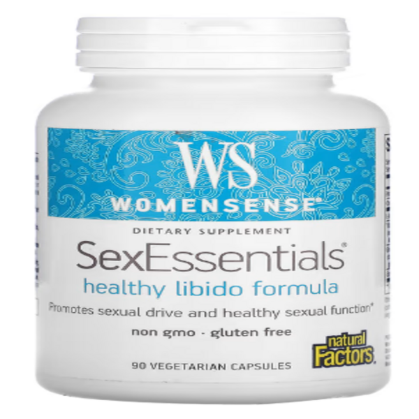 Natural Factors, WomenSense, SexEssentials, Healthy Libido Formula, 90 Vegetarian Capsules
