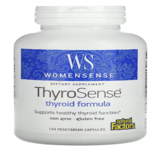 Natural Factors, WomenSense, ThyroSense, Thyroid Formula, 120 Vegetarian Capsules