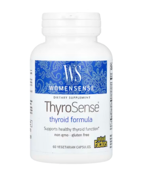 Natural Factors, WomenSense, ThyroSense, Thyroid Formula, 60 Vegetarians Capsules