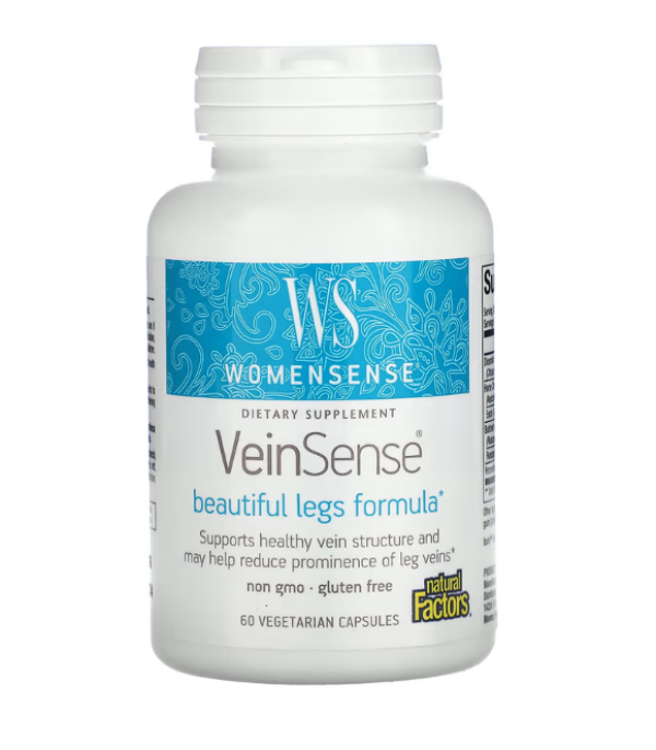 Natural Factors, WomenSense, VeinSense, 60 Vegetarian Capsules