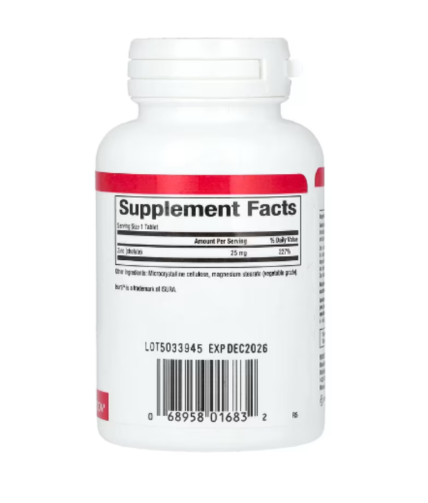 Natural Factors, Zinc Chelate, 25 mg, 90 Tablets