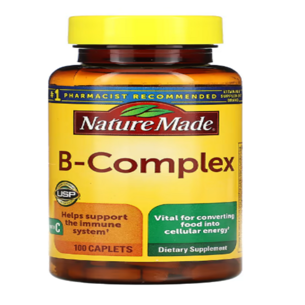Nature Made, B-Complex with Vitamin C, 100 Caplets