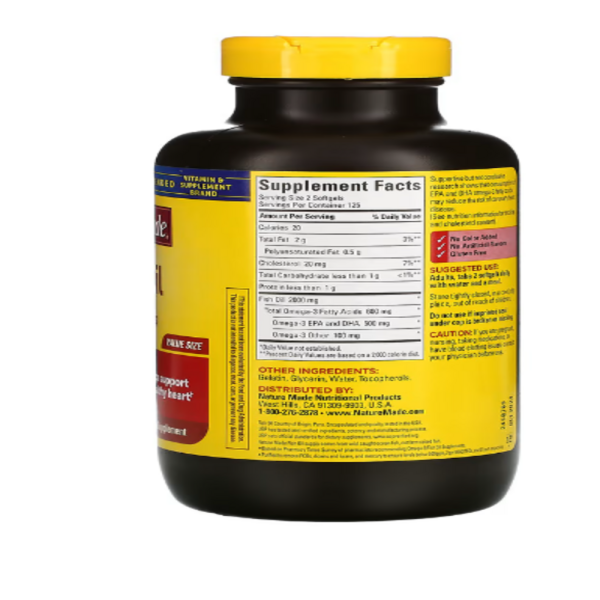 Nature Made, Fish Oil, 1,000 mg, 250 Softgels