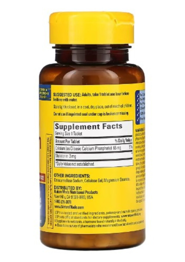 Nature Made, Melatonin, 3 mg, 240 Tablets