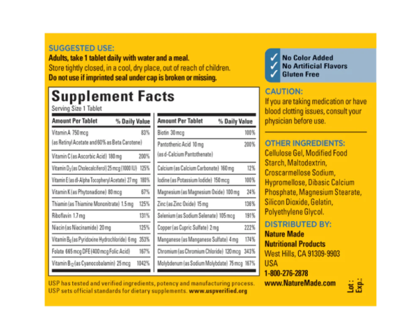 Nature Made, Men's Multi 50+, 90 Tablets