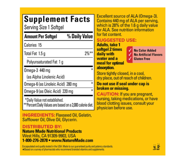 Nature Made, Triple Omega, Omega 3-6-9, 150 Softgels