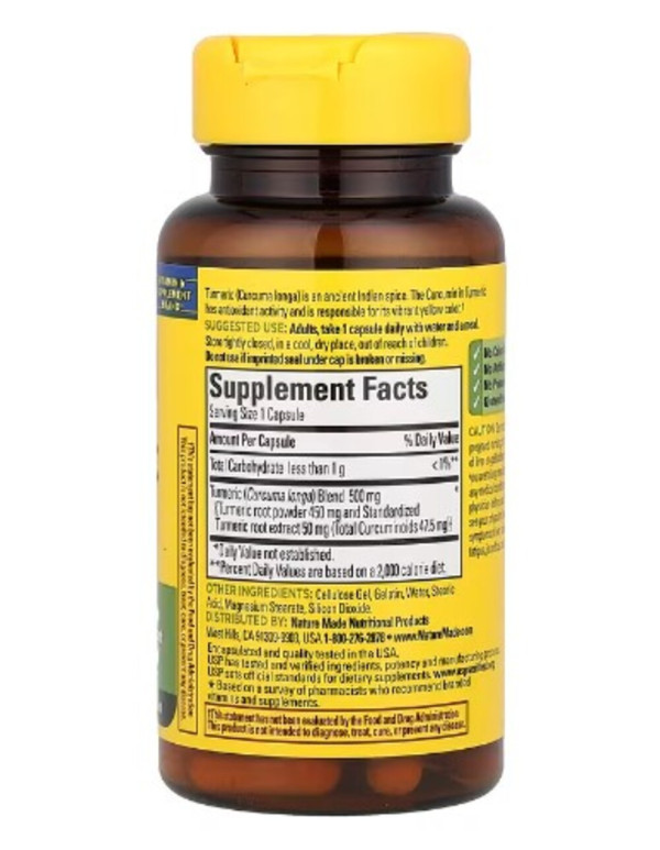 Nature Made, Turmeric Curcumin, 60 Capsules