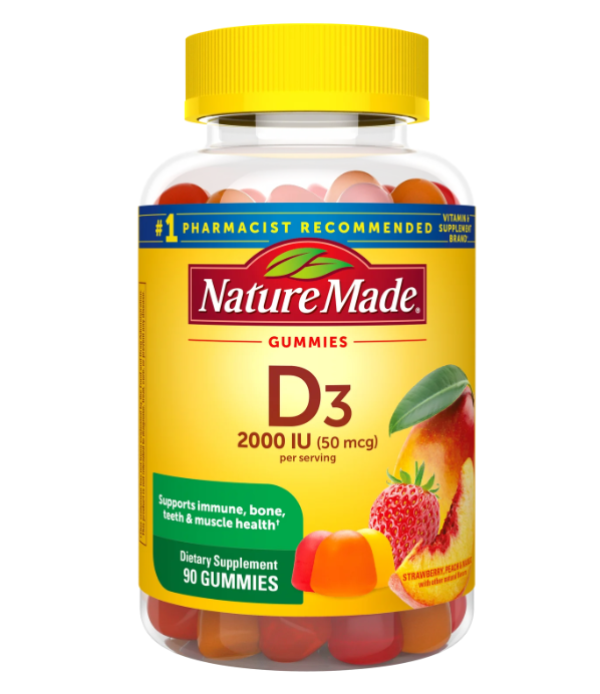 Nature Made Vitamin D3 Adult Gummies Assorted Fruit - 90 Gummies