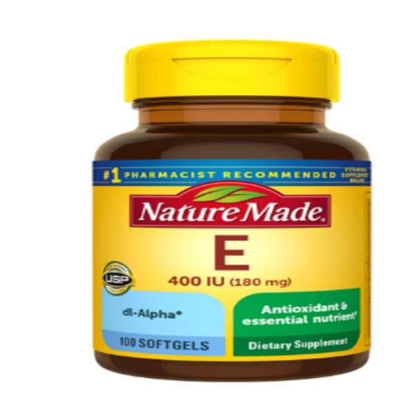 Nature Made, Vitamin E, 400 IU, 100 Liquid Softgels