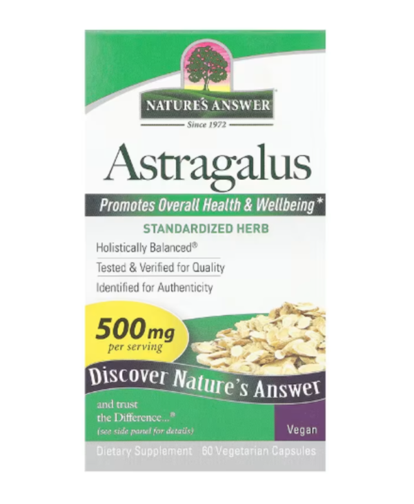 Nature's Answer, Astragalus, 500 mg, 60 Vegetarian Capsules