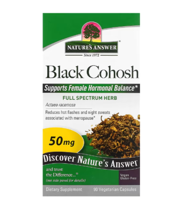 Nature's Answer, Black Cohosh, Full Spectrum Herb, 50 mg, 90 Vegetarian Capsules
