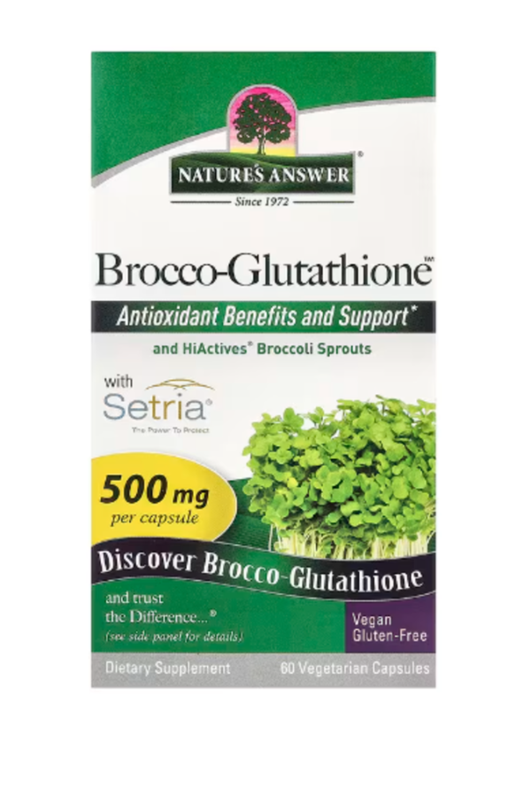 Nature's Answer, Brocco-Glutathione, 500 mg, 60 Vegetarian Capsules