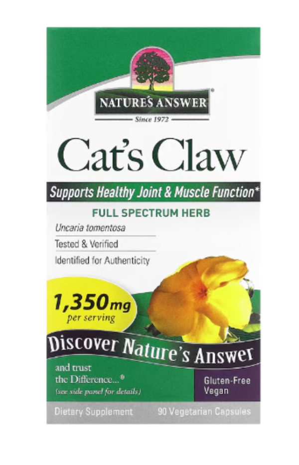Nature's Answer, Cat's Claw, 1,350 mg, 90 Vegetarian Capsules (450 mg per Capsule)
