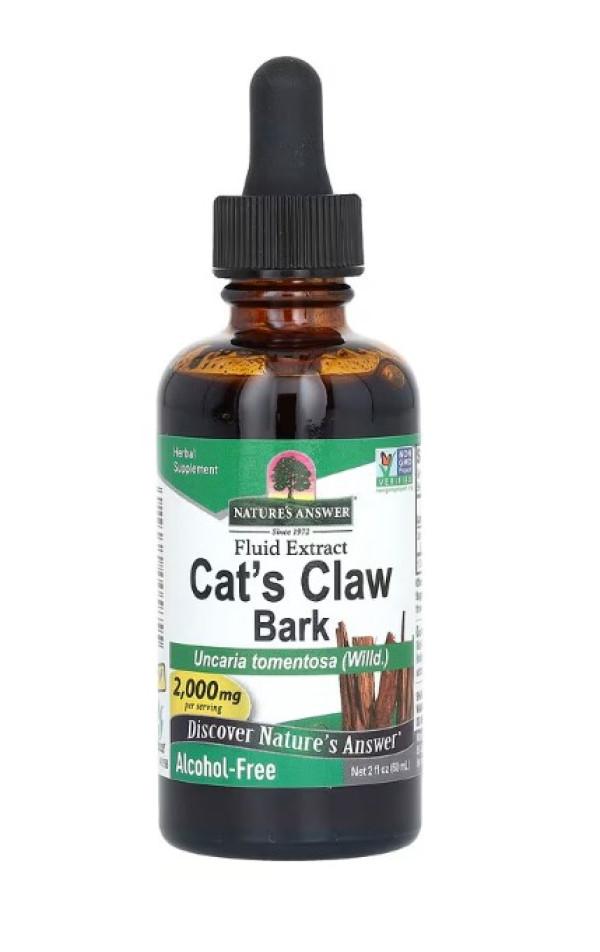 Nature's Answer, Cat's Claw Bark, Alcohol-Free, 2,000 mg, 2 fl oz (60 ml)