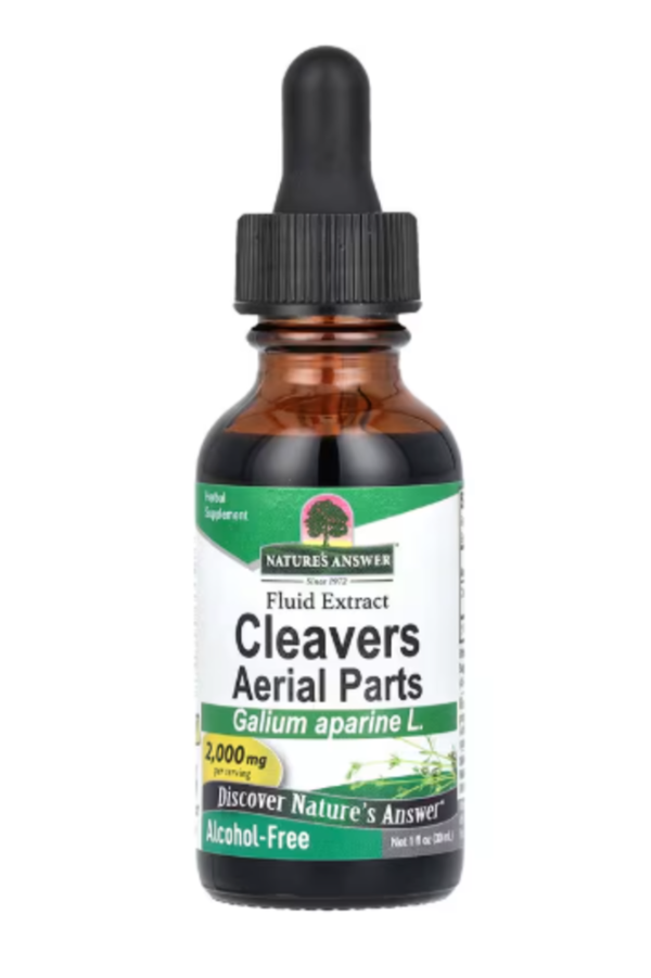 Nature's Answer, Cleavers Aerial Parts, Fluid Extract, Alcohol-Free, 2,000 mg, 1 fl oz (30 ml)