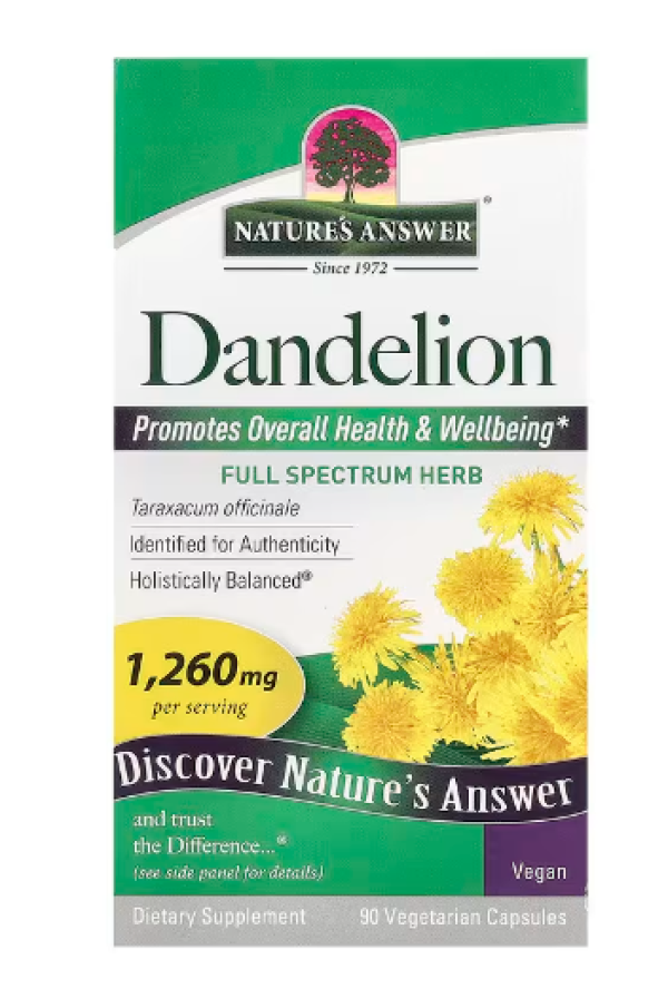 Nature's Answer, Dandelion, 1,260 mg, 90 Vegetarian Capsules (420 mg per Capsule)