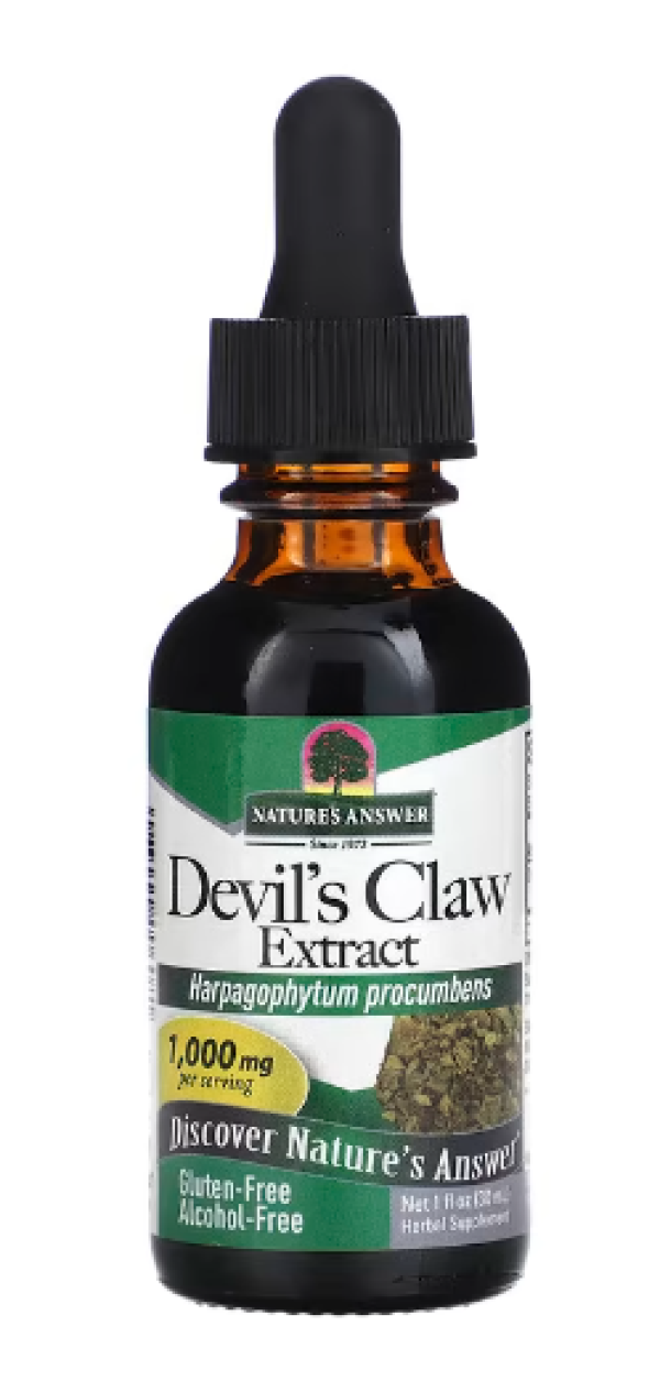 Nature's Answer, Devil's Claw Extract, Alcohol-Free, 1,000 mg, 1 fl oz (30 ml)